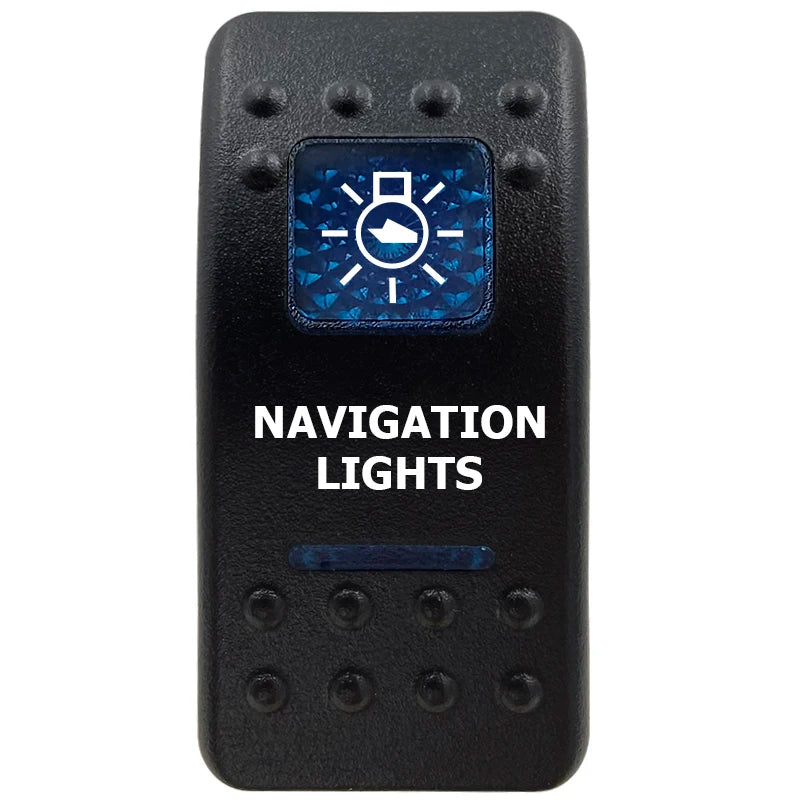 12V Marine Grade Rocker Switch SPST/ON OFF, DPDT/(ON) OFF (ON) Blue Led Light Bar for Carling ARB NARVA Replace Waterproof IP66