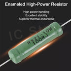 20PCS Wire Wound Resistance RX21 5W 6W 10W Resistor 5% 3 4.7 10 22 27 47 100 120 180 200 220 270 330R 360 510 1K 10K 12K 15K Ohm