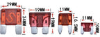 Waterproof 32V Mini Small Medium Auto Fuse Holder 18/16/14/12/10AWG and Car Blade Fuse 2A 3A 5A 7.5A 10A 15A 20A 25A 30A 35A 40A