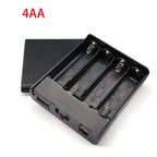 2X 3X 4X 6X 8X AA USB Battery Case With Power Switch With USB Socket AA Battery Box for 5V LED Strip Lights Mini Power Supply