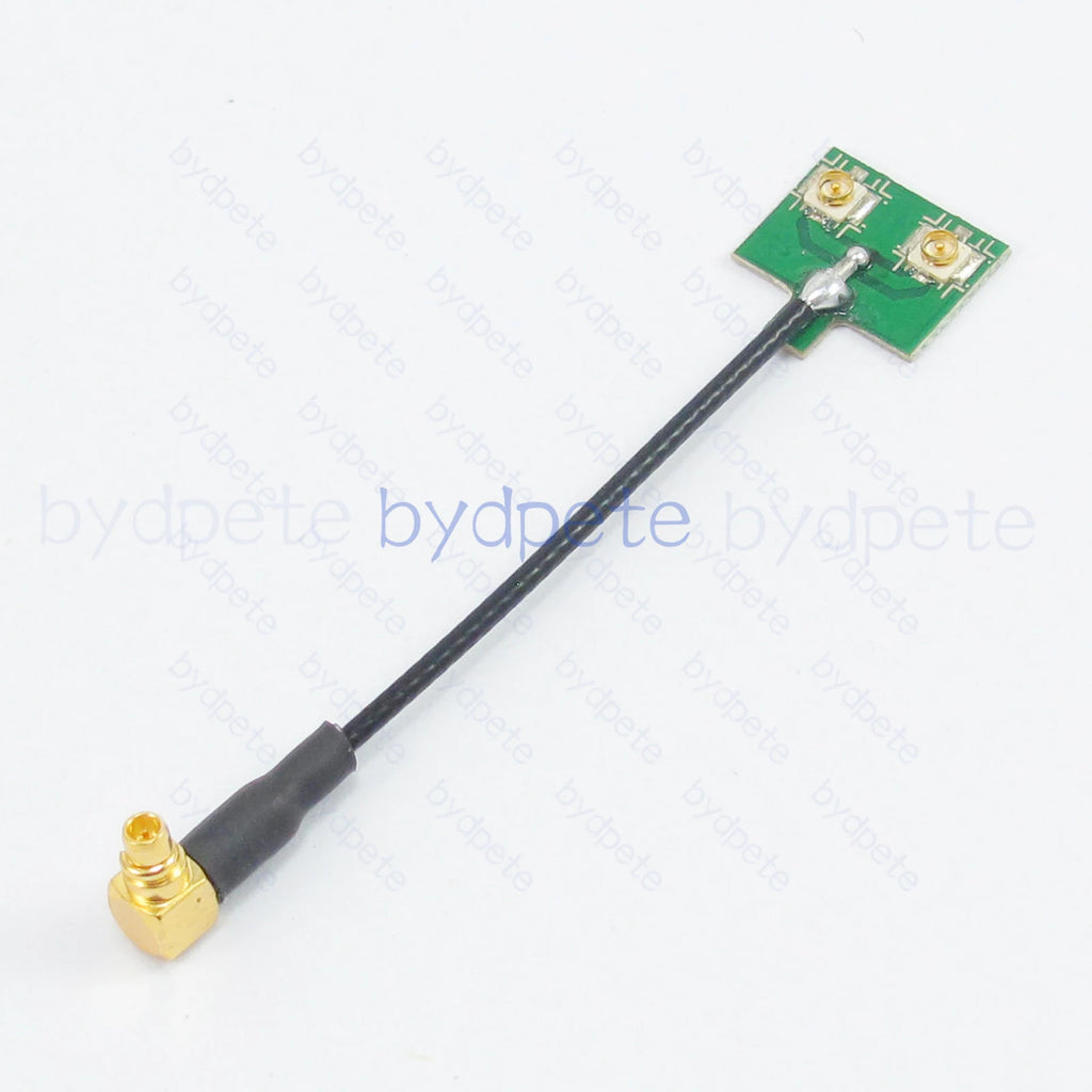 MMCX Male Plug Y Type Splitter Cable to 2x IPX UFL Socket SMD PCB 1.37mm RF Coaxial Kable 50ohms Adapter