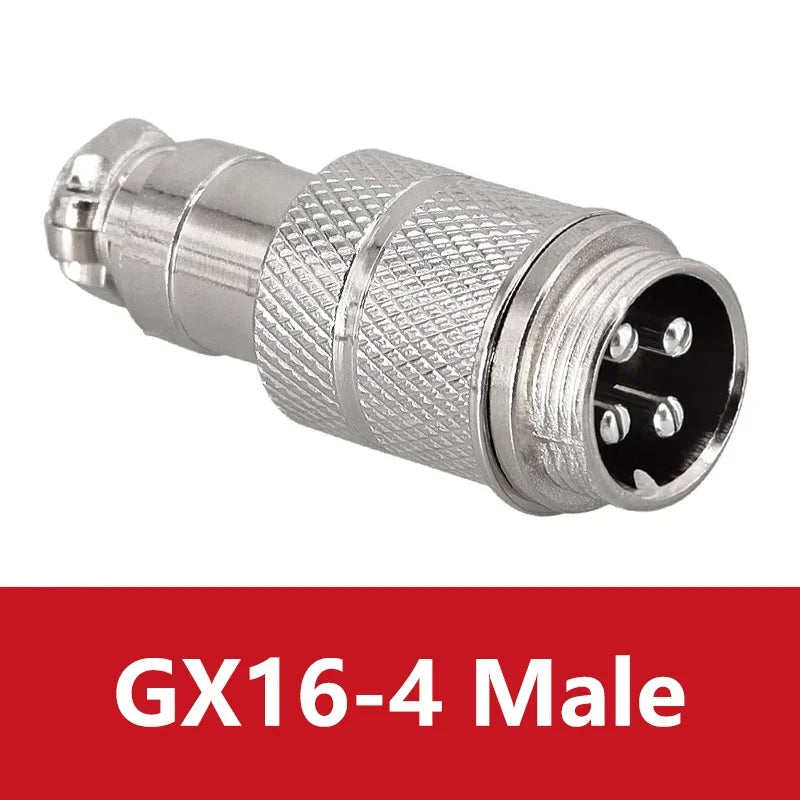 5PCS Docking Connector GX16 Aviation Plug Male Female 16mm 2/3/4/5/6/7/8/9/10 Pin Socket Circular Aviation Connector