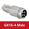 5PCS Docking Connector GX16 Aviation Plug Male Female 16mm 2/3/4/5/6/7/8/9/10 Pin Socket Circular Aviation Connector