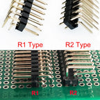 10pc 2.54mm 2x40P Right Angle RA 90D Double Row Rohs Reflow Gold Cuttabl Long PA=3/6/9/12mm PCB Jumper Male Pin Header Connector