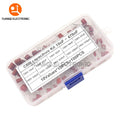 100PCS/BOX 100V 10nF-470nF Metallized Polyester Film Capacitor Assortment Kit High precision and stability CBB capacitance set
