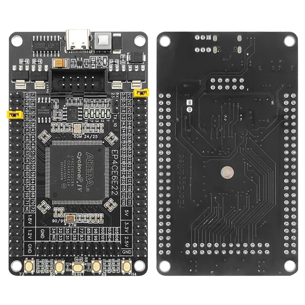 EP4CE6E22C8N Development Board FPGA Core System Board Module Compatible with Altera CycloneIV Peripheral Chip W25Q CH340 Type-C