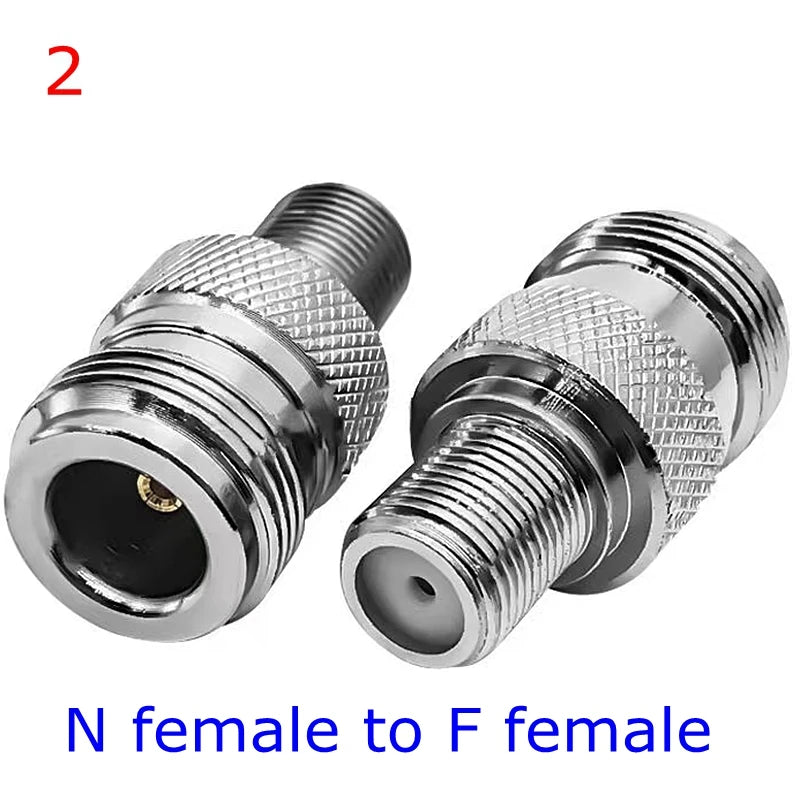 L16 N To F TV Male Female Straight Connector Adapter L16 N Male Female To F TV Male Female Imperial Coax Converter Brass Copper