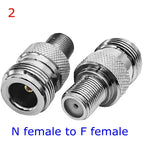 L16 N To F TV Male Female Straight Connector Adapter L16 N Male Female To F TV Male Female Imperial Coax Converter Brass Copper