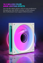JUMPEAK MX120 240mm Modular Wireless Splicing PC 120mm Case Cooling Fan ARGB Infinite Mirror Effect For Computer Water Cooler