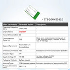 EBYTE E72-2G4M20S1C SoC Series CC2674P10 Wireless Module 2.4GHz BLE Module 20dBm PCB Antenna Small Size Support Multi Protocol