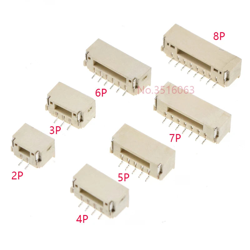 10PCS GH1.25 GH 1.25 1.25mm With lock Connector Socket Pin Header Vertical Horizontal/Right Angle Smd/SMT Jst