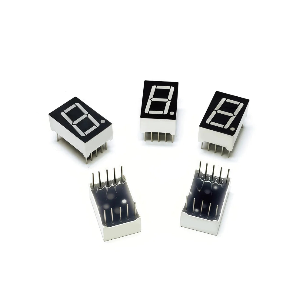 10PCS 0.56-inch 1-digit digital tube 12.6mmX19mm digital display screen "8" high 14.2mm 7-segment digital tube 5161series5611