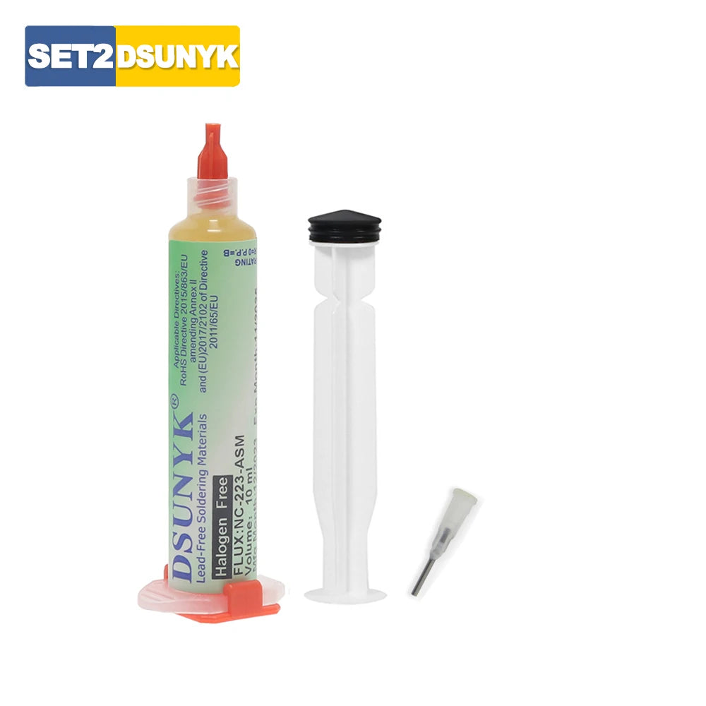 DSUNYK NC-223-ASM 10cc Flux For Soldering BGA PCB Flux No-Clean Solder Paste Smd Soldering Flux DIY Repair Tool
