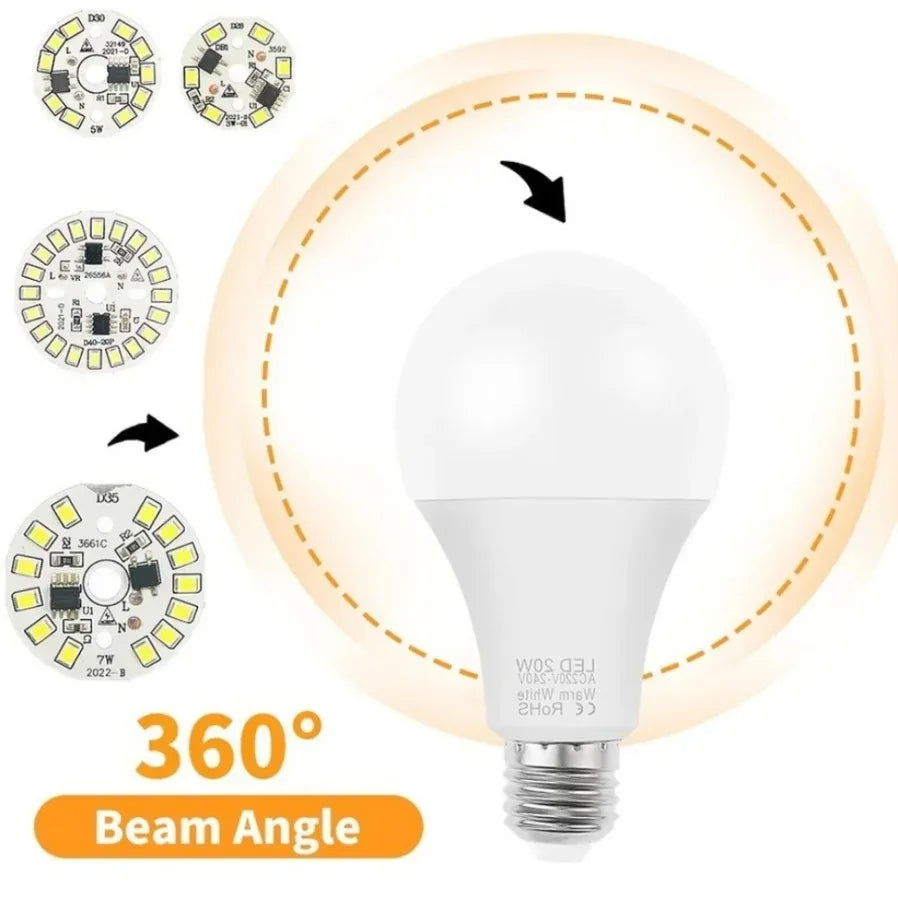 3PCS AC220V LED Chip for Lamp Bulb 5W 7W 9W 12W 15W 18W SMD 2835 Led Round Bulb Chips Light Beads Lighting Spotlight Bulb Chip