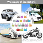 50/100/180pcs Car Blade Fuse Assortment Kit Auto Truck Automotive Medium Fuse Mixed Motorcycle Circuit Fuse With Box
