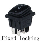 1PC Momentary (on)-off-(on) Waterproof 6Pin Rocker Switch 3 Position Locking ON-OFF-ON DSDT
