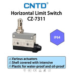 CNTD CZ-7311 IP64 Waterproof Heavy Duty Mini Horizontal Limit Switch Panel Mount Roller Plunger Self Reset 10A 380V