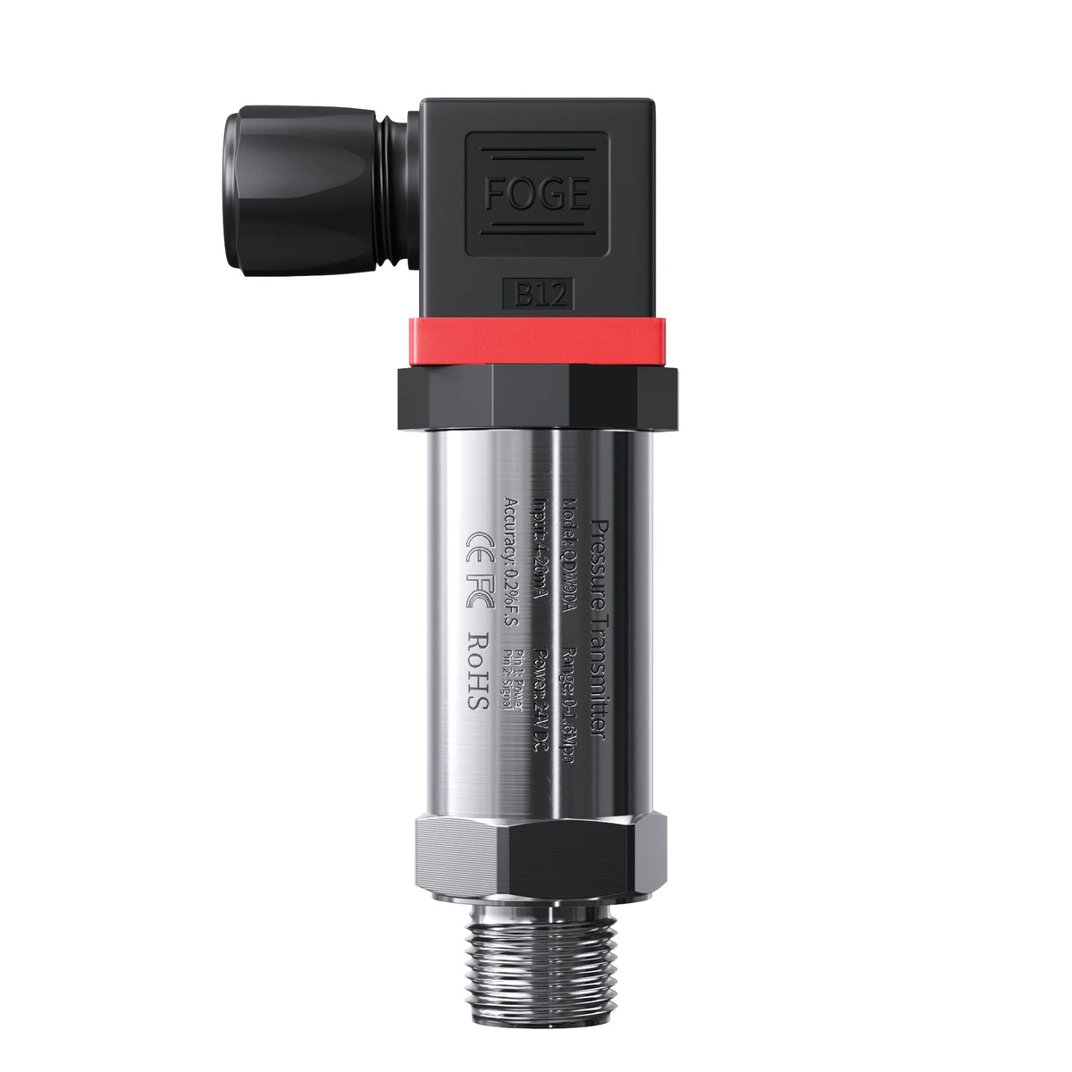 G1/2 Pressure Transmitter Sensor 0-1bar 3bar 0.5bar 150bar DC24V DC5V Pressure Transducer Hydraulic 4-20mA 0-10V 0.5-4.5V 0-3.3V