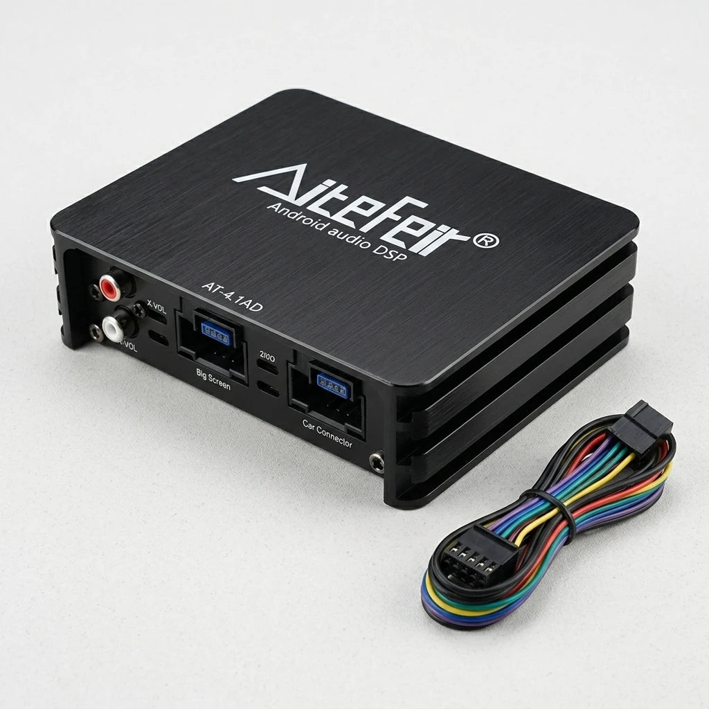 AiteFeir Android Car Audio DSP Amplifier 4-6 Channel Sound Processor with Wiring Harness for Car Stereo Upgrade