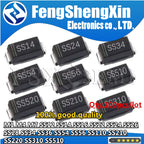 SMA Rectifier diode M1 M4 M7 SS12 SS14 SS16 SS22 SS24 SS26 SS28 SS34 SS36 SS54 SS56 SS110 SS210 SS220 SS310 SS510 DO-214AC