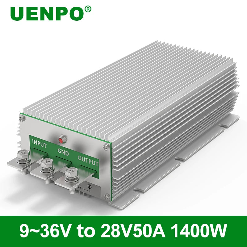 UENPO Wide Voltage Input 9-36V to 12V28V13.8V24V50A60A Voltage Regulator 30-60V to 36V DC Power Converter Inverter Transformer
