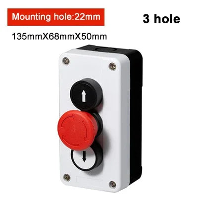 Arrow Symbol Indicating Start and Stop Self-Recovery Waterproof Button Switch Emergency Stop Industrial Hand-Held Control Box
