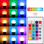 1-10PCS Smart RGBW LED Bulb Spotlight E27 E14 B22 GU10 6W 10W with Infrared Remote Control Suitable for Colorful Home Lighting