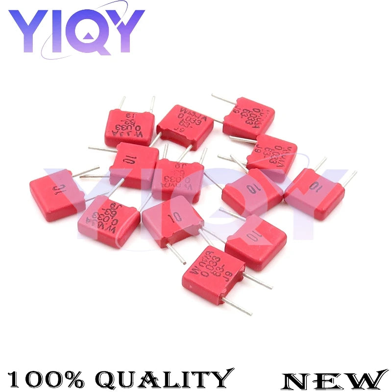 10PCS WIMA Capacitor 63V 100V 100PF 1000PF 1NF 100NF 0.1UF 680PF 4700PF 1UF 2.2UF 4.7UF 0.01UF 0.33UF 3.3UF Red square capacitor