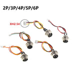 M12 Aviation Plug 2 3 4 5 6 Pin Male Head Adapter Cable Connector GX20 GX16  GX12 to XH2.54 Terminal Wire Extension Line 15-30cm