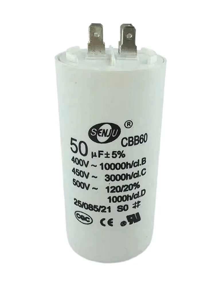 1PCS CBB60 Washing Machine Dryer Motor Starting Capacitor 4UF/8UF/20UF/35UF/60UF/100UF 450V
