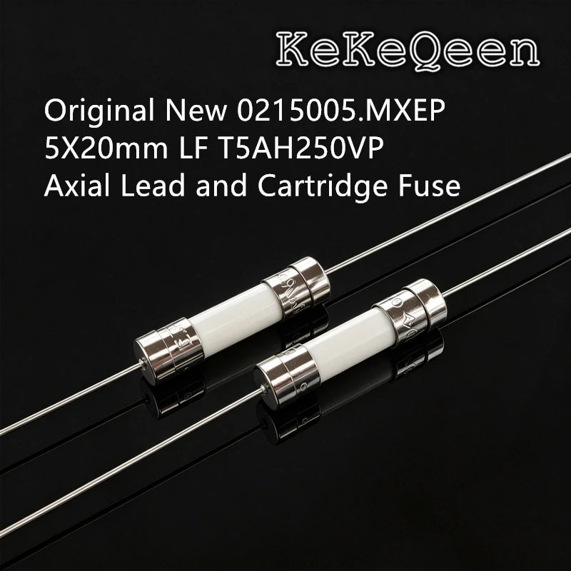 Original Ceramic Fuse 5*20mm 5*20 T5A 250V With 2 Pin Fuse Slow Blow Fuse 5X20MM LFT5AH250V  0215005.MXEP 215005