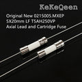 Original Ceramic Fuse 5*20mm 5*20 T5A 250V With 2 Pin Fuse Slow Blow Fuse 5X20MM LFT5AH250V  0215005.MXEP 215005