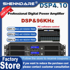 ShennDare Professional Digital DSP Power Amplifier 4x1000W 8OHM 4CH Sound Amplifier Processor DJ Subwoofer Line Array Speaker