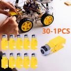 30-1pc Dual Shaft TT Motor DC 3-12V DIY Smart Car Robot Gear Motor Install EMC Smart Car Chassis Four Drive Gearbox Engine Motor