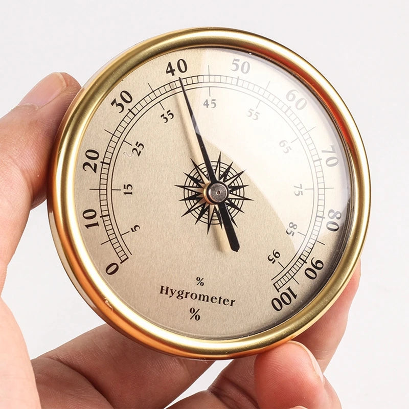 Aluminum Alloy Barometer Thermometer Hygrometer Gauge Tester Temperature Humidity Meter Precision Mechanical Home Office