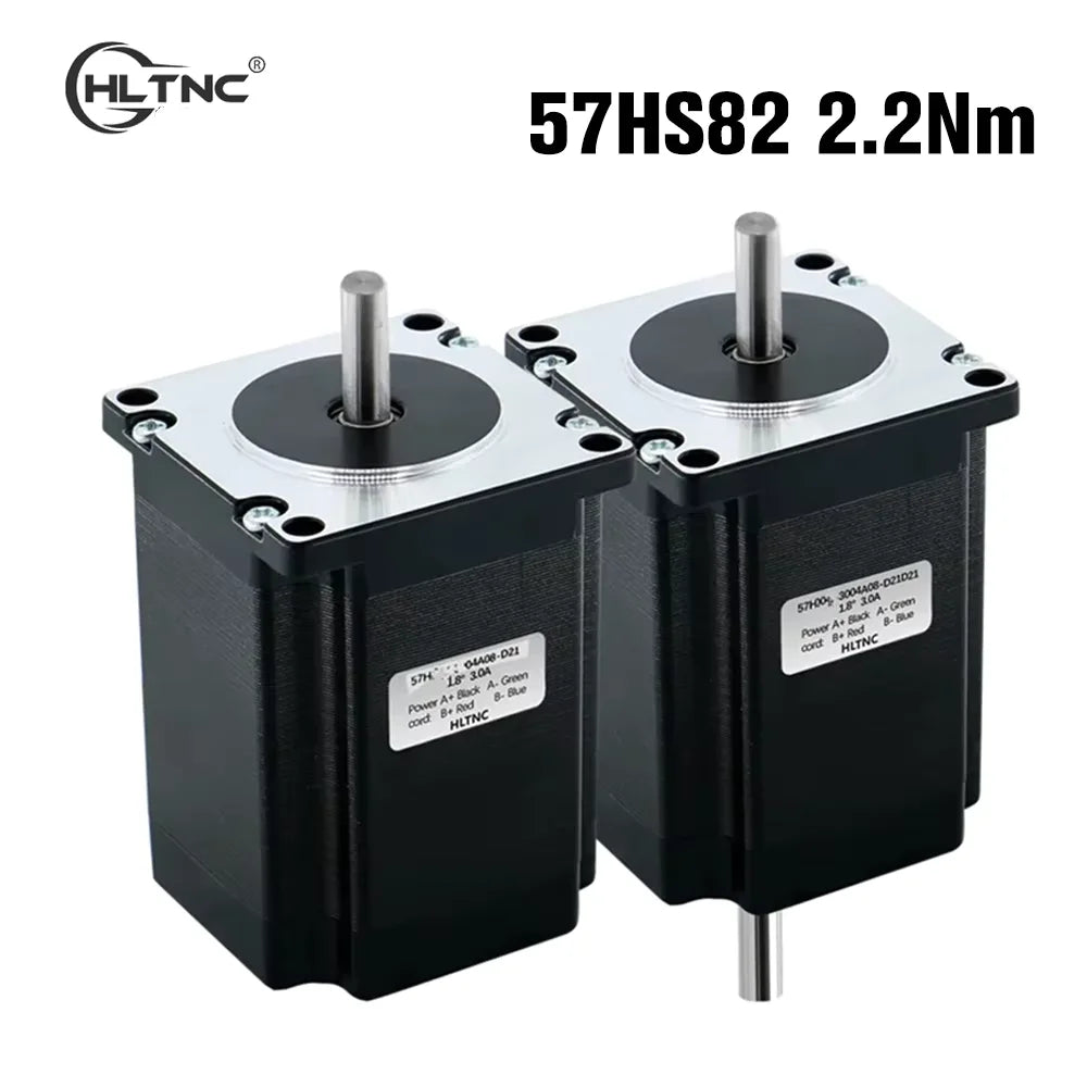 HLTNC 57mm 3a Nema 23 4 Wire 2 Phase Stepper Motor 82mm Length 2.2 N.m Torque 315Oz-in Nema23 Engine for CNC Engraver Router