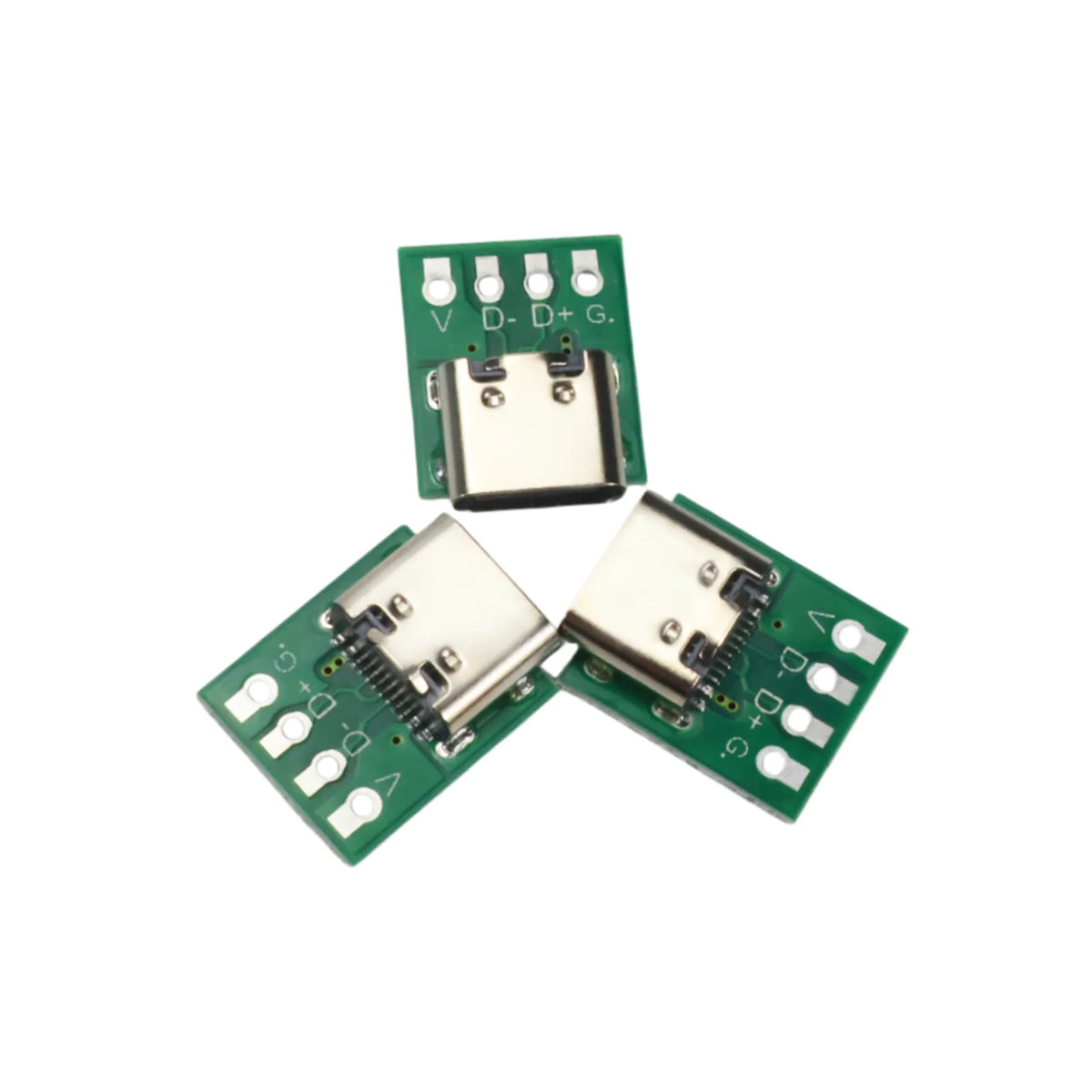 USB 3.1 Type-C 16-Pin Test Breakout Board 2.54mm Pitch for Arduino Raspberry Pi ESP32 Diagnosis Data Cable Prototyping DIY