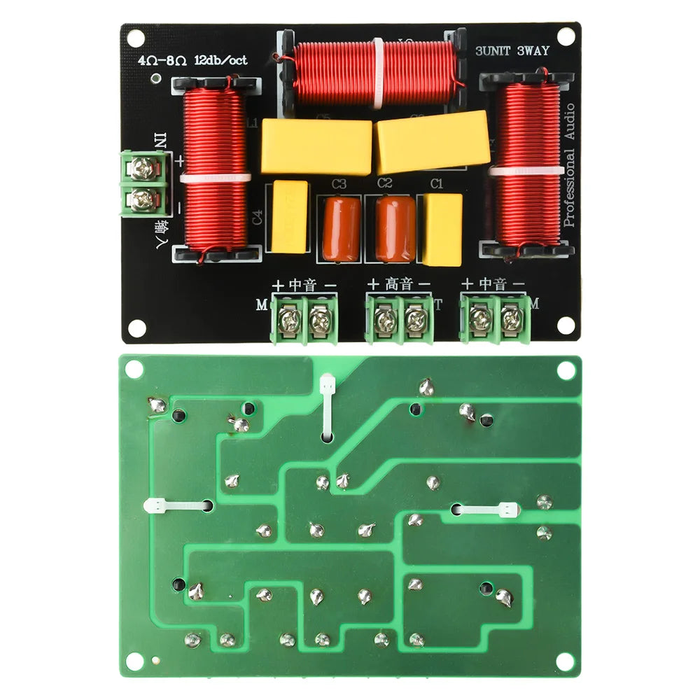 3-Way 200W 5500Hz / 5300Hz 3 Unit Home Theater High Power Audio Crossover Filters Professional Speaker Frequency Divider