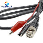 BNC Male Plug to 4mm Banana Stackable Plug Crocodile clip Lead Probe Q9 Testing Mult Cable Cord 50ohm RF Coaxial Tangerrf