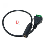 USB 2.0 Female B Micro Usb Mini Usb Type-C Male To 5 Pin Female Bolt Screw Connector With Shield Terminal Plug Adapter Cable