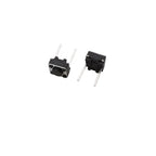 50Pcs 6x6mm Tactile Tact Micro Mini Push Button Switch PCB Panel Momentary Self-reset DIP 2 Pin Tact Switch 6x6x4.3/5/6/7/8/9mm