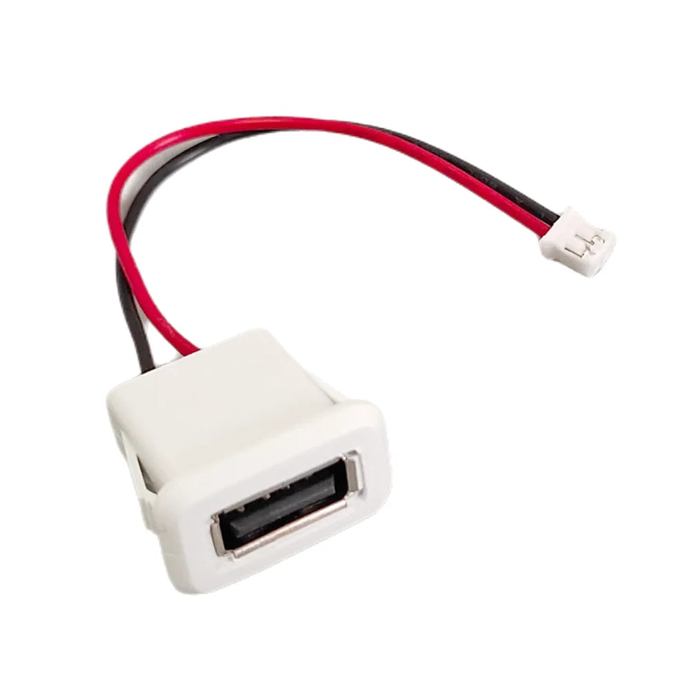 1-10pcs USB 2.0 Female Power Jack USB2.0 2/4Pin Charging Port Connector With PH Cable Electric Terminals wire USB Charger Socket