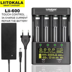 NEW LiitoKala Lii-600 Battery Charger For Li-ion 3.7V NiMH 1.2V battery Suitable 18650 26650 21700 26700 16340 14500 AA AAA