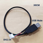 USB Adapter Cable Kit With PH2.0/XH2.54 Connectors For Power Signal Cables Of DIY Electronic Products 3D Printers RC Toys Etc