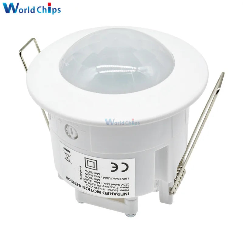 110V 220V Ceiling PIR Infrared Body Motion Sensor Detector Lamp Light Switch lampholder For LED lamp Bulb Automatic ON / OFF