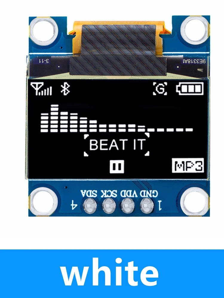 0.96 inch IIC Serial Yellow Blue OLED Display Module 128X64 I2C SSD1306 12864 LCD Screen Board GND VCC SCL SDA  for arduino
