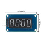TM1637 4 Bits Digital LED Display Module For arduino 7 Segment 0.36Inch Clock RED Anode Tube Four Serial Driver Board Pack