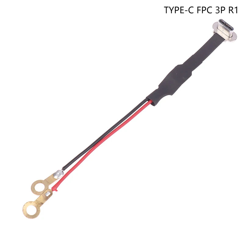 Type-C Micro USB Connector FPC 2Pin 3Pin W/ Resistor R1 Soft Flat Cable Male Charging Cable Fast Charge Wire Extention For Phone