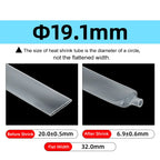 1~10m 3:1 Heat Shrink Tube With Glue Clear 1.6 - 39mm Dual Wall Adhesive Lined Polyolefin Shrinkin ﻿Wrap Cable Protect Sleeving