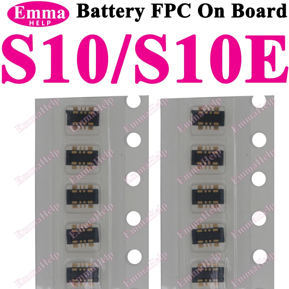 10Pcs Battery FPC Connector FPC for Samsung S24 S23 S22 S21 S20 S10 S10E Note 20 10 Plus S10 Lite On-Board Contactor Clip Plug